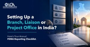 Annual FEMA reporting checklist for Branch Liaison and Project Offices in India