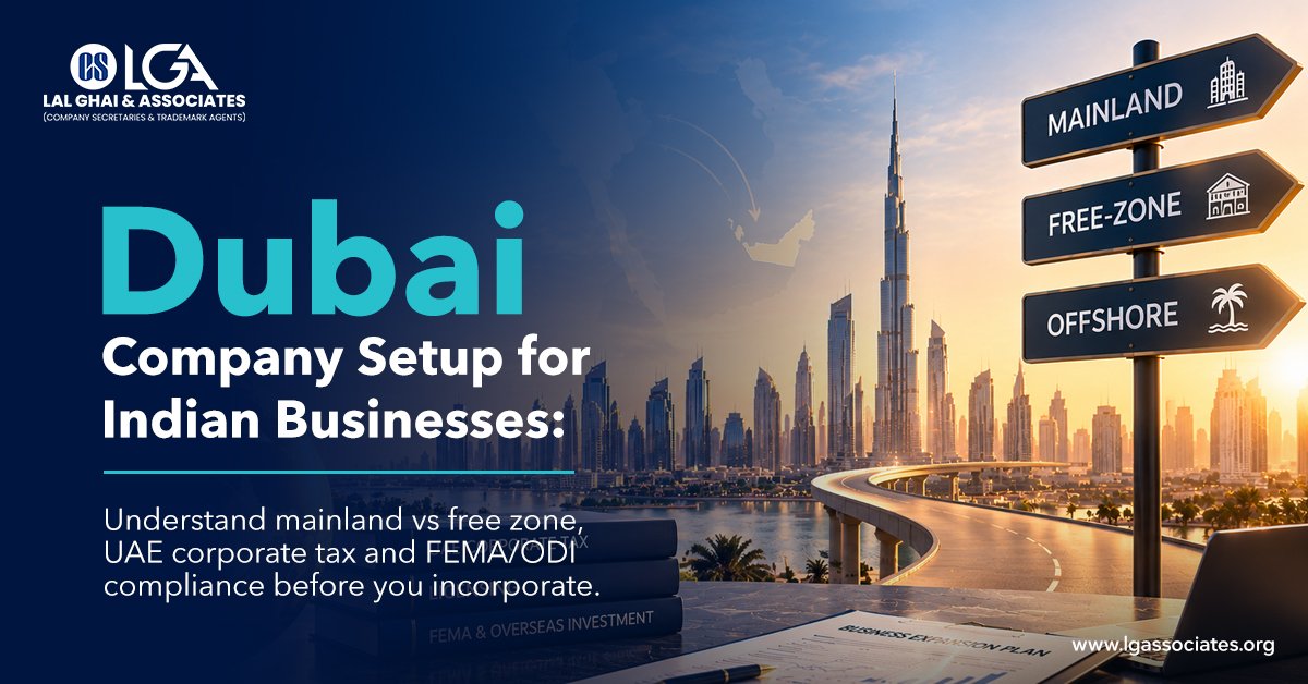 Dubai Company Setup for Indian Businesses: Tax & FEMA Guide